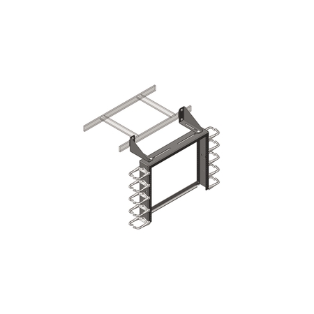 CHATSWORTH PRODUCTS CPI CABLE RUNWAY PATCH PANEL RACK, W/SIDE STRINGER BRACKETS 13395-704